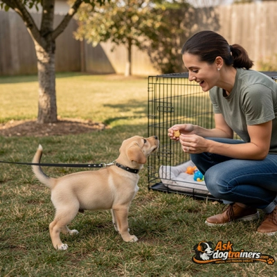 Potty training a puppy